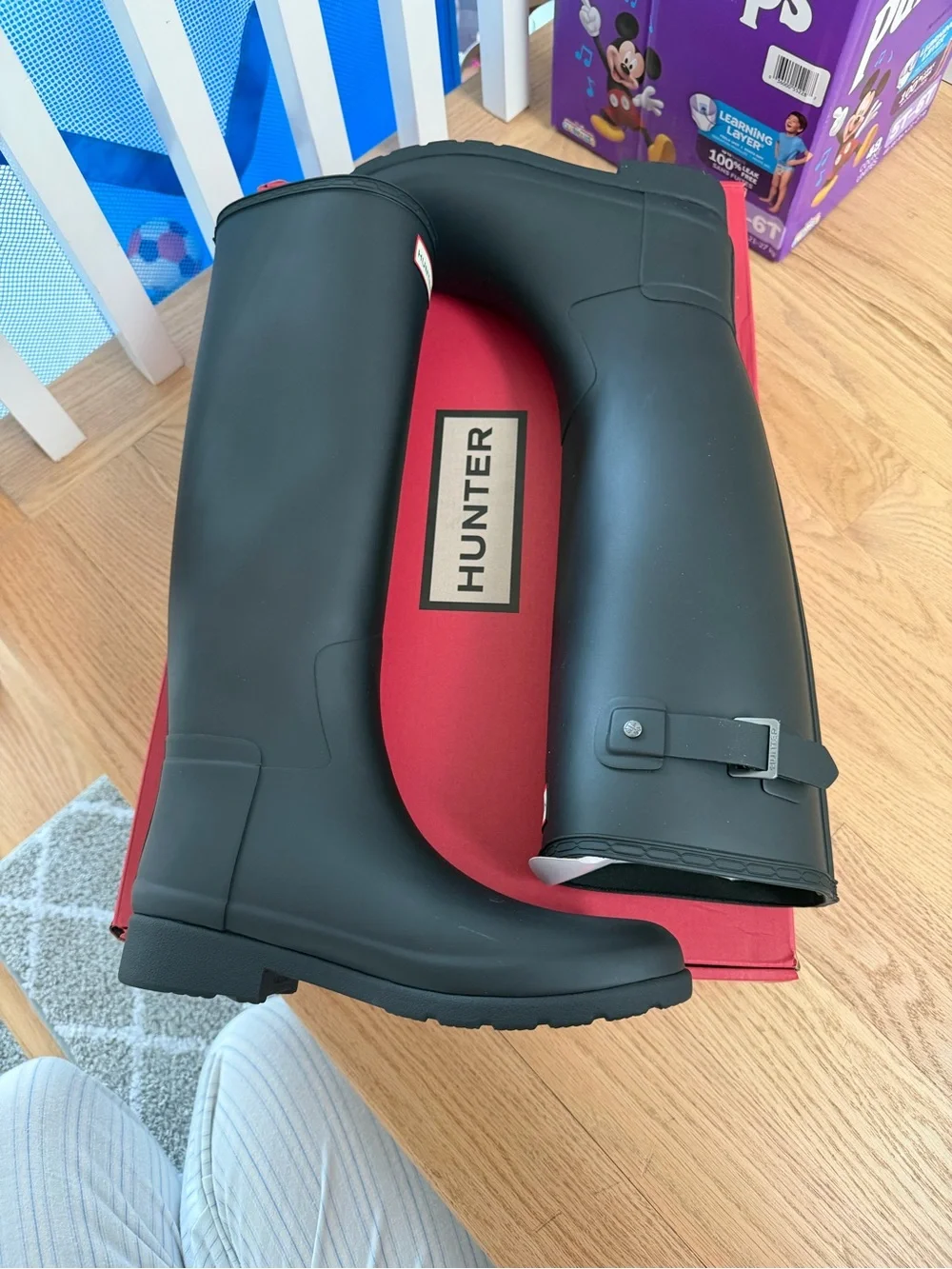 Hunter Matte Black Women's Tall Rain Boots